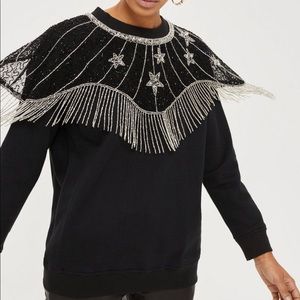 Topshop NWT Embellished Sweatshirt